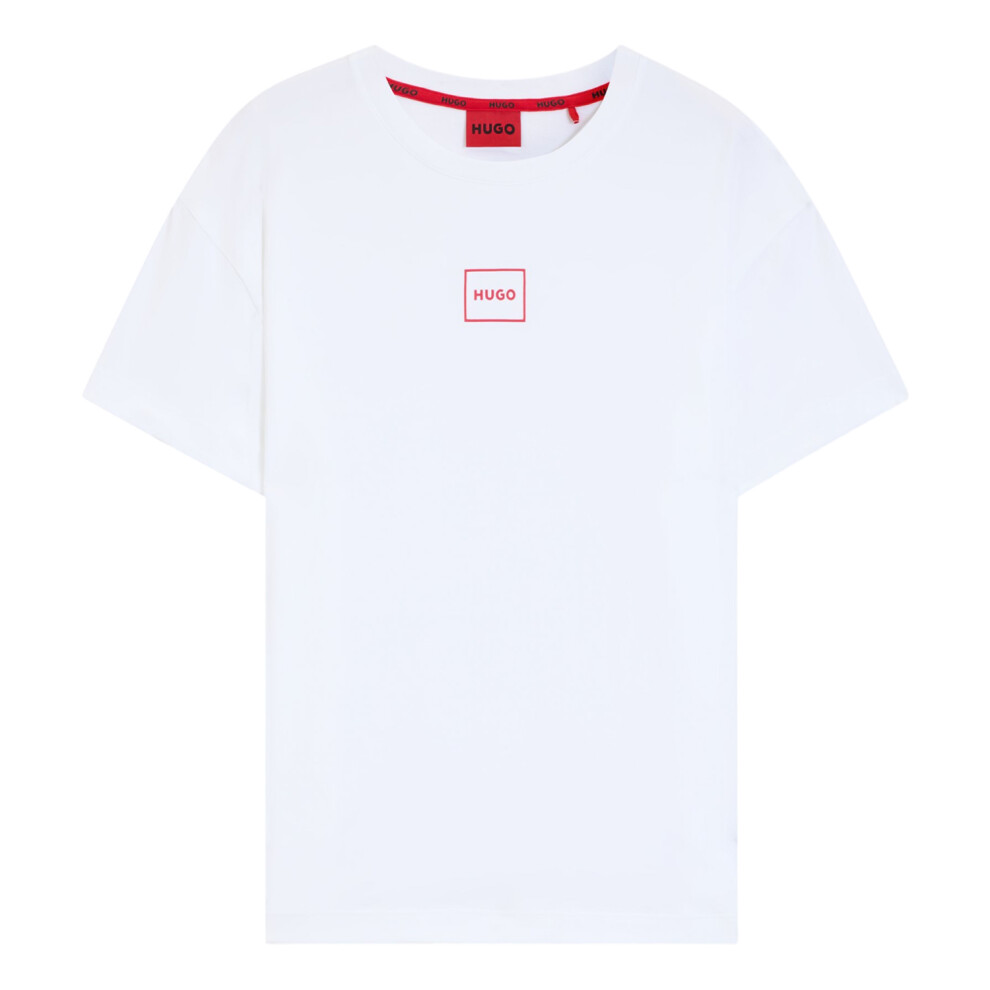 Hugo Boss (L, ) Mens Relaxed Fit T-Shirt White