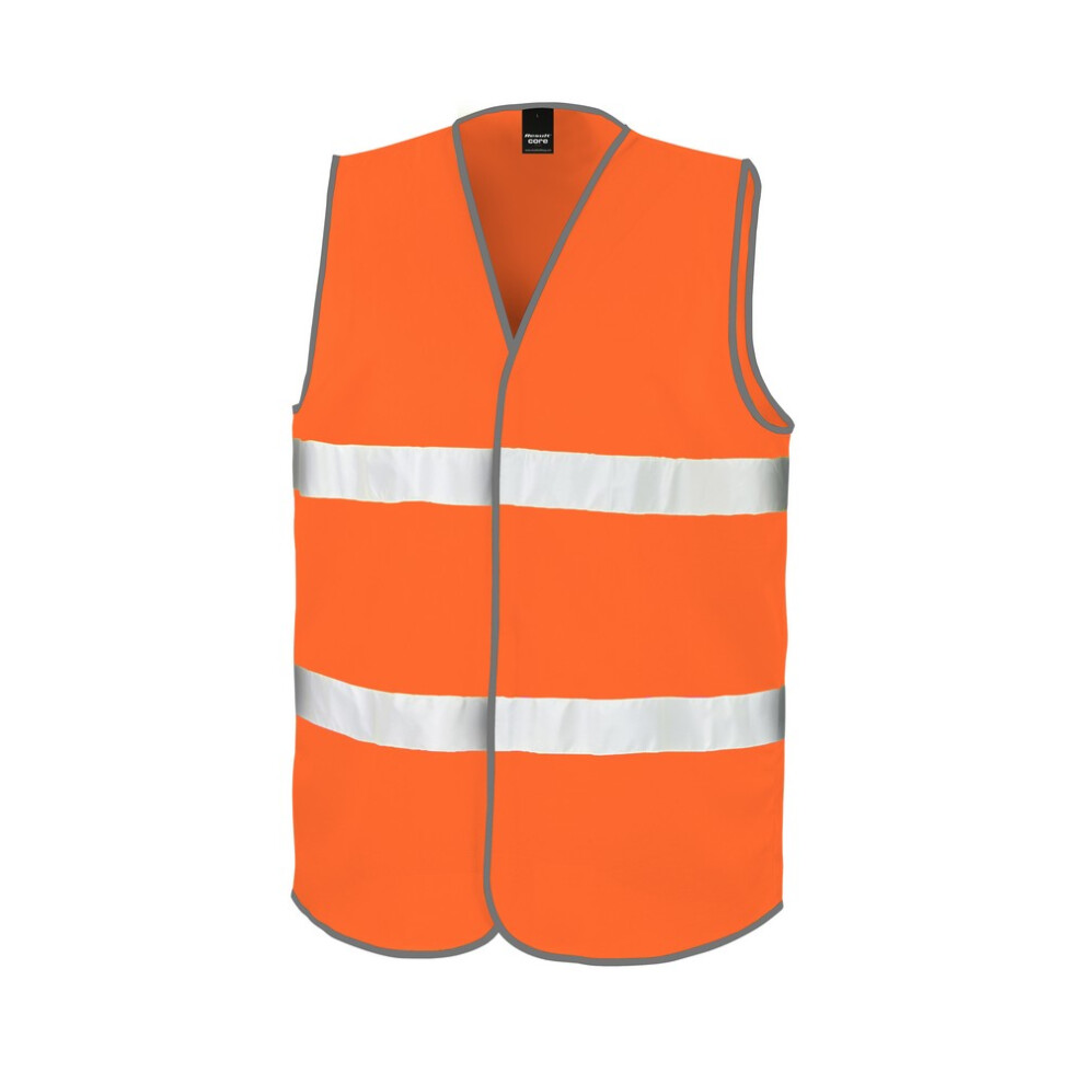 Result (2Xl, Fluorescent Orange) Core Adult Unisex Motorist Hi-Vis Safety Vest