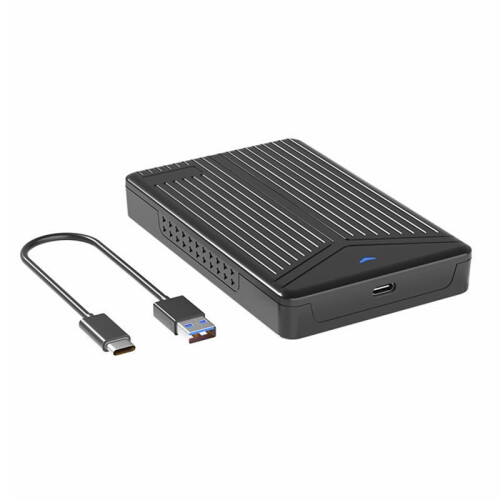 Gabinete USB 3.1  para HDD/SSD, Caixa para Disco Rígido Móvel  de 2,5 Polegadas, Suporta Até 8 TB, Transferência de Alta Velocidade de 6 Gbps