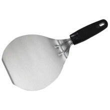 Pala de Pizza de Acero Inoxidable de Hoja Redonda, Pala de Cocina para Transferencia de Pasteles, Herramientas para Hornear, Pala para Pizza con