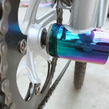 Almohadillas Protectoras de Marco de Bicicleta de AleacióN Cnc para Soporte Inferior de Bicicleta Plegable Almohadilla Protectora de Etiqueta