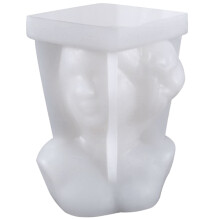 Molde de Vela, Molde para Velas Perfumadas, Molde de Silicona de Bricolaje Molde para Hacer Velas (Molde de Belleza con Ojos Cerrados)