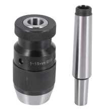 Keyless Drill Chuck 1-16mm B18 + MT3 M12 DIN228A Morse Taper Arbor