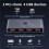 USB 3.0  2 Computer Sharing 4 USB Devices, One-Button Switcher for Keyboard Mouse Printer Scanner USB A 3.2 2