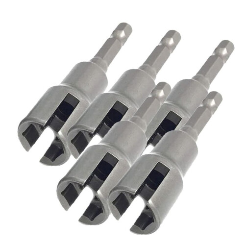 Power Wing Nut Driver Bit Set, Slit Wing Nuts Borr Bits Deep Socket, Wing Nut Socket, Wingnut Driver