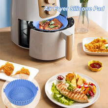 Silicone Air Fryer Liner,Air Fryer Accessories,Non-Stick Air Fryer Liners Mats,for Cake Baking Pans,Air Fryer Basket 1