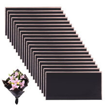 's Day Flower Bouquets Wrapping Paper Packaging Floral Wrap Gift Wrapping Waterproof Florist Paper 20 Sheets Black