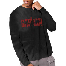 (XL, Black) Batman Unisex Adult Tie Dye Logo Long-Sleeved T-Shirt