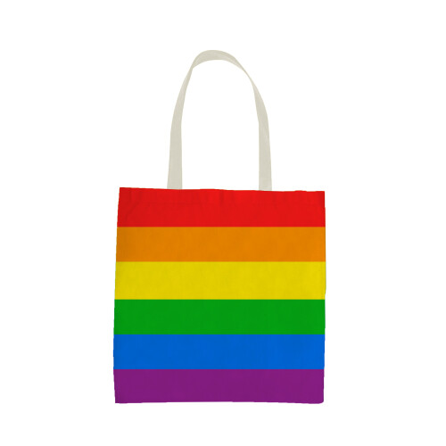 Rainbow Stripe Tote Bag