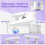 Arm Rest for Nails Tech,Manicure Nail Arm Rest with Rotating Phone Stand, U Shaped Height Adjustable White 5