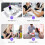 Arm Rest for Nails Tech,Manicure Nail Arm Rest with Rotating Phone Stand, U Shaped Height Adjustable White 8
