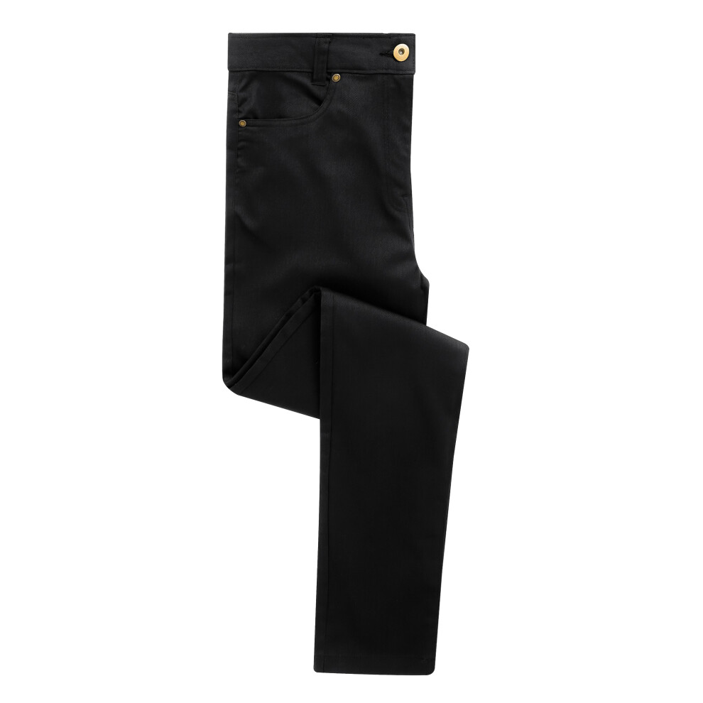 (14R, Black) Premier Womens/Ladies Performance Chinos