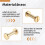 30Pack Brass Chicago Screws, 15x8mm Flat  Screw Back Binding Post Nail Stud Rivets Fastener for DIY 1