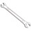 Silver Tone 5.5mm x 7mm U Shape Double Open-ended Wrench Tool 7