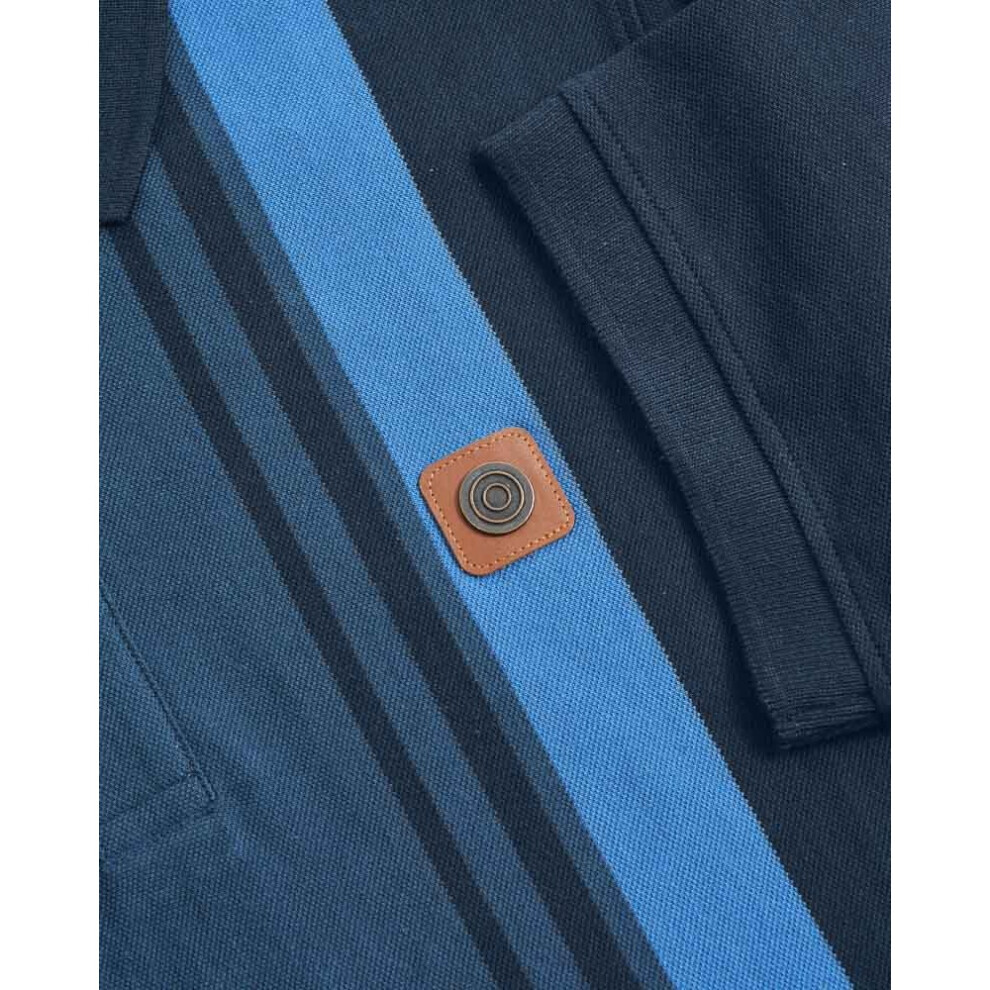 Lambretta (Xl, Navy/Moonlit Ocean) Mens Ss25 Classic Polo Shirt Multicoloured