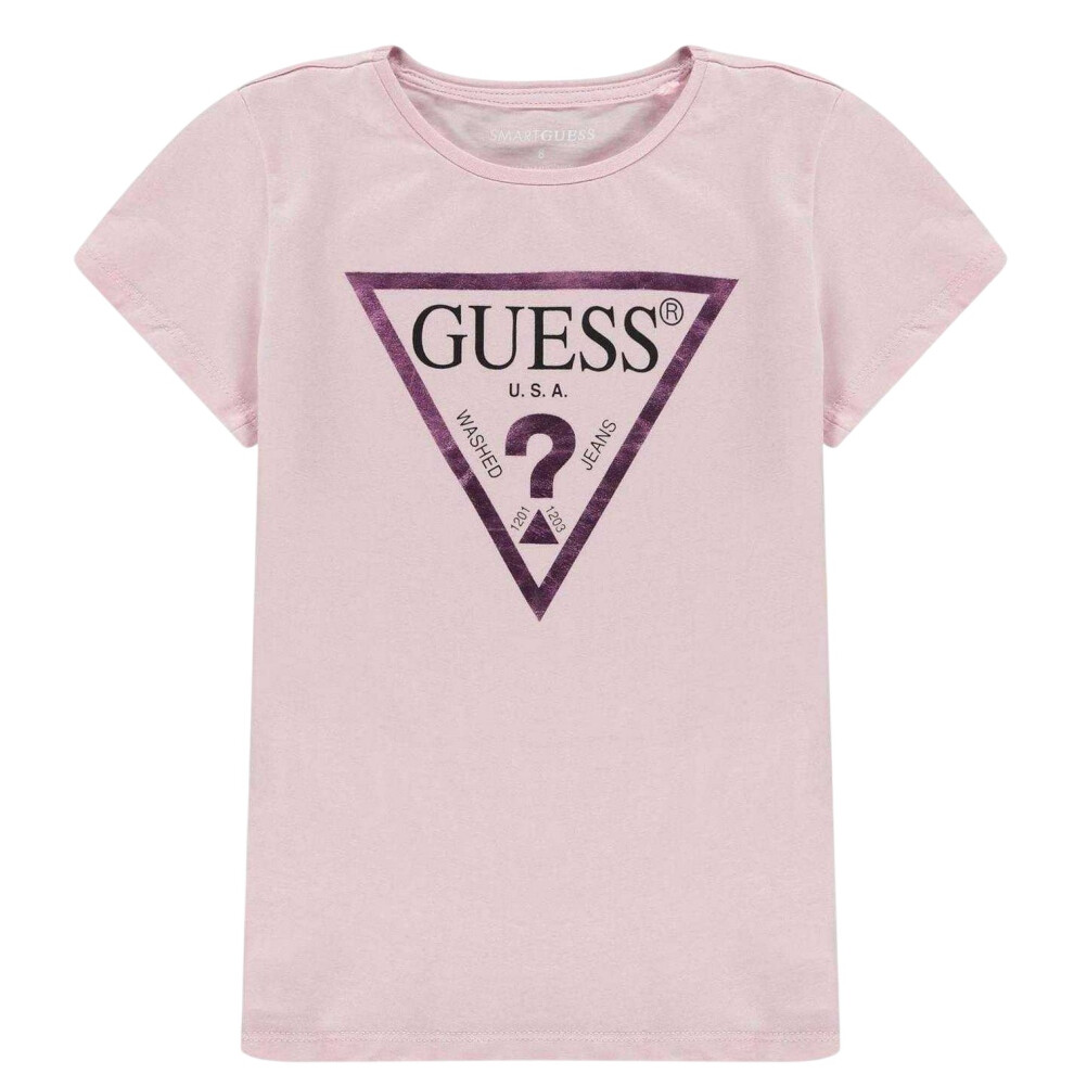 Guess (14 Years, ) Girls Core Logo T-Shirt Pink