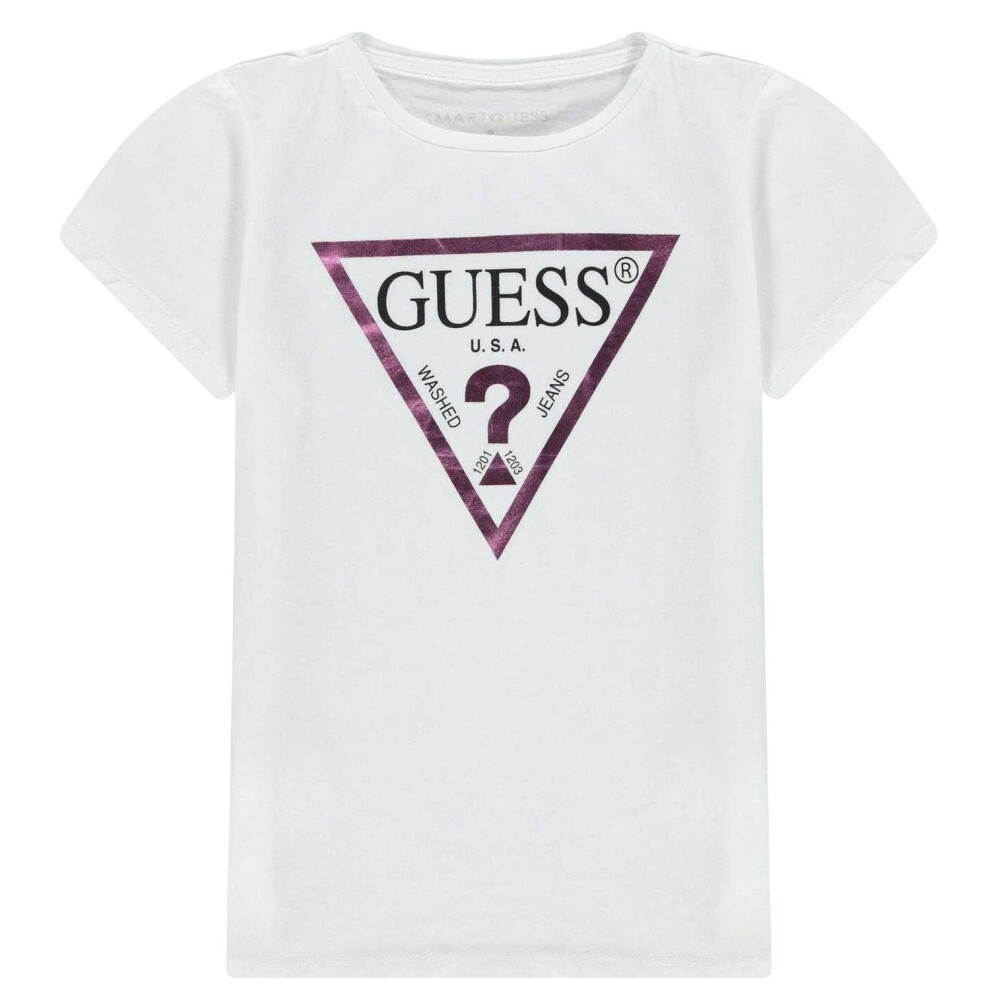 Guess (14 Years, ) Girls Core Logo T-Shirt White