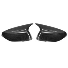 M Style 2X Side Mirror Cover Cap Carbon Fiber Rear View Mirror Shell Case for Q50 Q60 QX30 Q70 2014-2021