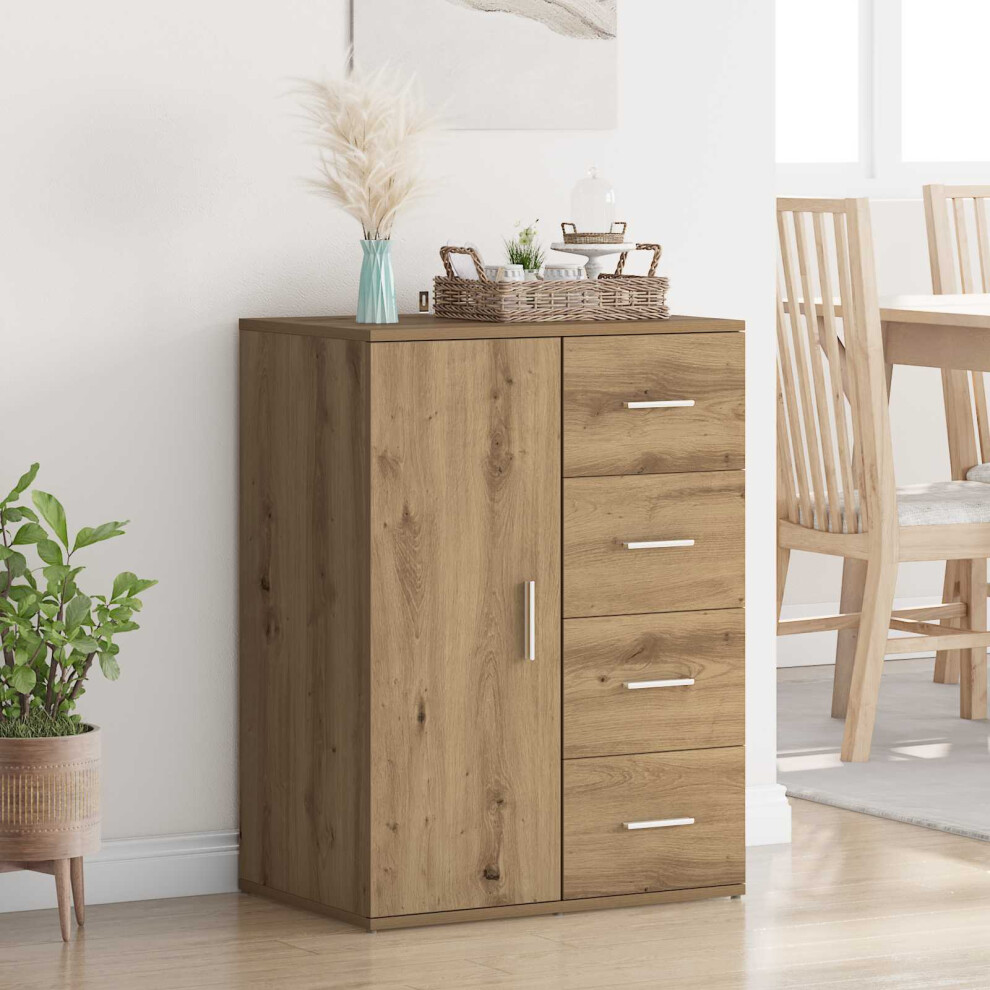 Vidaxl Sideboard Artisan Oak 59 X 39 X 80 Cm Engineered Wood