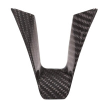 Embellecedor de Cubierta de Marco de DecoracióN de Volante para Giulia Stelvio 2017 2018 2019 Accesorios, Fibra de Carbono ABS