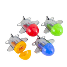 (342 Random 1) Creative Rocket Shaped Single Hole Pencil Sharpener Pencil Planer Kawaii Student Stationery School Office Supplies Gift Prize