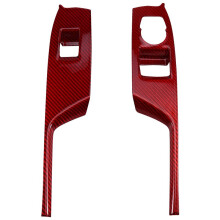 Car Window Lift Switches Panel Decorative Cover for Camaro 2016-2023 Interior Accessories Stickers Red