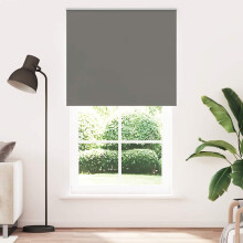 vidaXL Verdunkelungsrollo Grau 120x230cm Stoffbreite 116,6cm Polyester