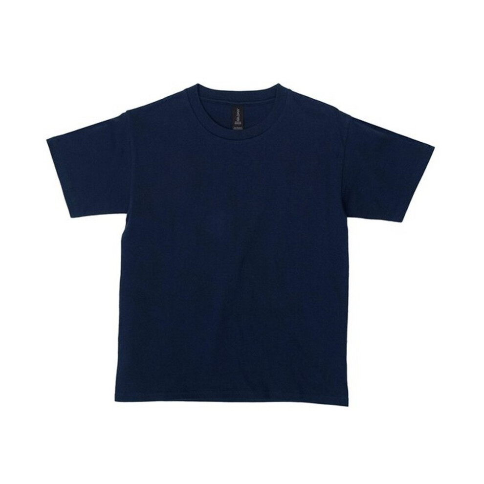 Gildan (L, Navy) Childrens/Kids Softstyle Midweight T-Shirt