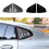 Car Rear Windows Triangle Louver Cover Sticker for  X4 G02 2018+ Car Windows Triangular Trim Gloss Black 4