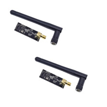 2 Stuks 1100-Meter Lange Afstand NRF24L01+PA+LNA Draadloze Modules (met Antenne)
