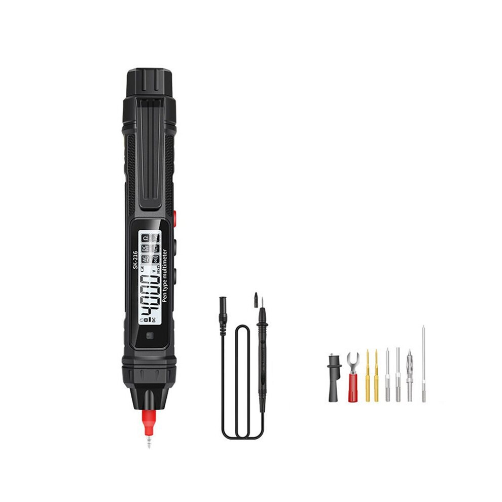 Sk-216 2In1 Pen-Type Multimeter Auto Range Electrical Test Pencil Meter Ohm Ncv Voltage Current Measurement 6033603453601