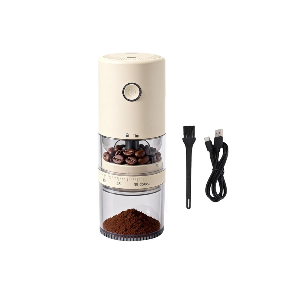 Portable Electric Burr Coffee Grinder Grind While Charging Visual Bean Hopper 38 External Grind Settings 2000Mah 4712745037154