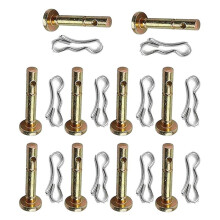 10 Pcs 738-04124A Shear Pins & 10 Pcs 714-04040 Cotter Pins Kit, for MTD Craftsman Cub Cadet Troy Bilt Snow Blowers