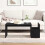 VidaXL vidaXL Coffee Table Black Oak 90 x 45 x 35 cm Engineered Wood 1