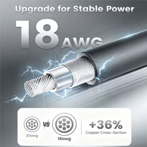 For StarLink  100W  to USB-C Power Cable USB Type-C Input to Waterproof Power Cable for Camping Boat 10M 1