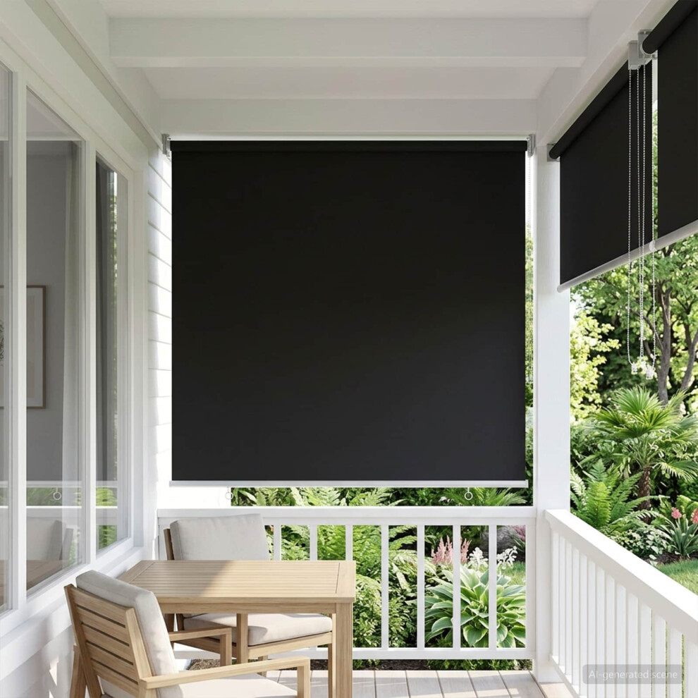 Vidaxl Outdoor Roller Blind Uv Protection 80 X 230 Cm Anthracite