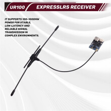 ELRS UR100 Dual Band Ultra-Long RX Expresslrs 868Mnz 900Mhz 2.4Ghz Freq for RC FPV Traversing Drones 120MM