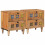 VidaXL vidaXL Bedside Cabinet 2 pcs Natural 40 x 33 x 46 cm Solid Mango Wood 1