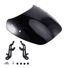 Déflecteur de Vent Avant pour Pare-Brise de Moto pour Bonneville T100 120 Thruxton 900 Noir