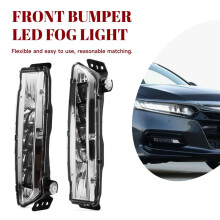 Front Bumper LED Fog Lamp Fog Lamp for Accord 10th 2018 -2023 Daytime Running Light DRL Lamp White