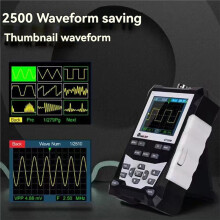 TOOLTOP Oscilloscope Portable ET120M 2,4 Pouces, Oscilloscope Analogique Couleur 120 MHz, Sortie de Signal Carré 1 MHz