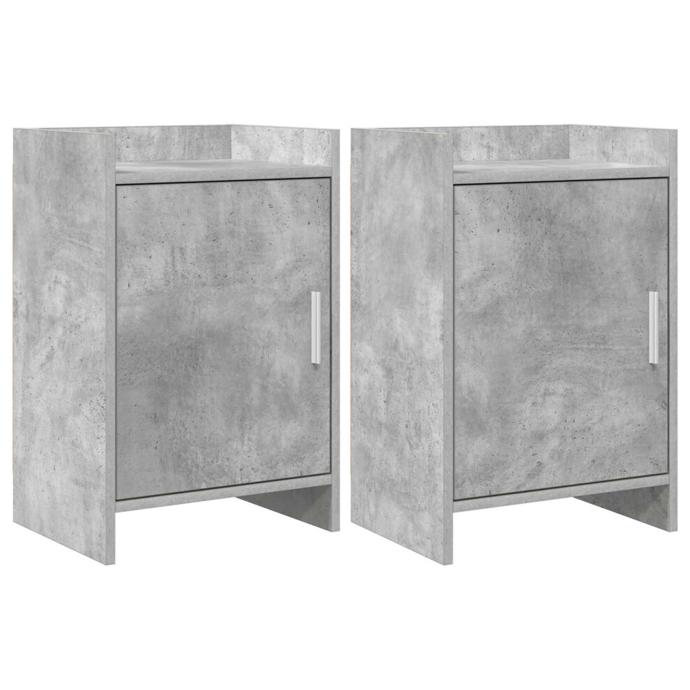 Vidaxl Bedside Tables 2 Pcs Concrete 40 X 30 X 60 Cm Grey