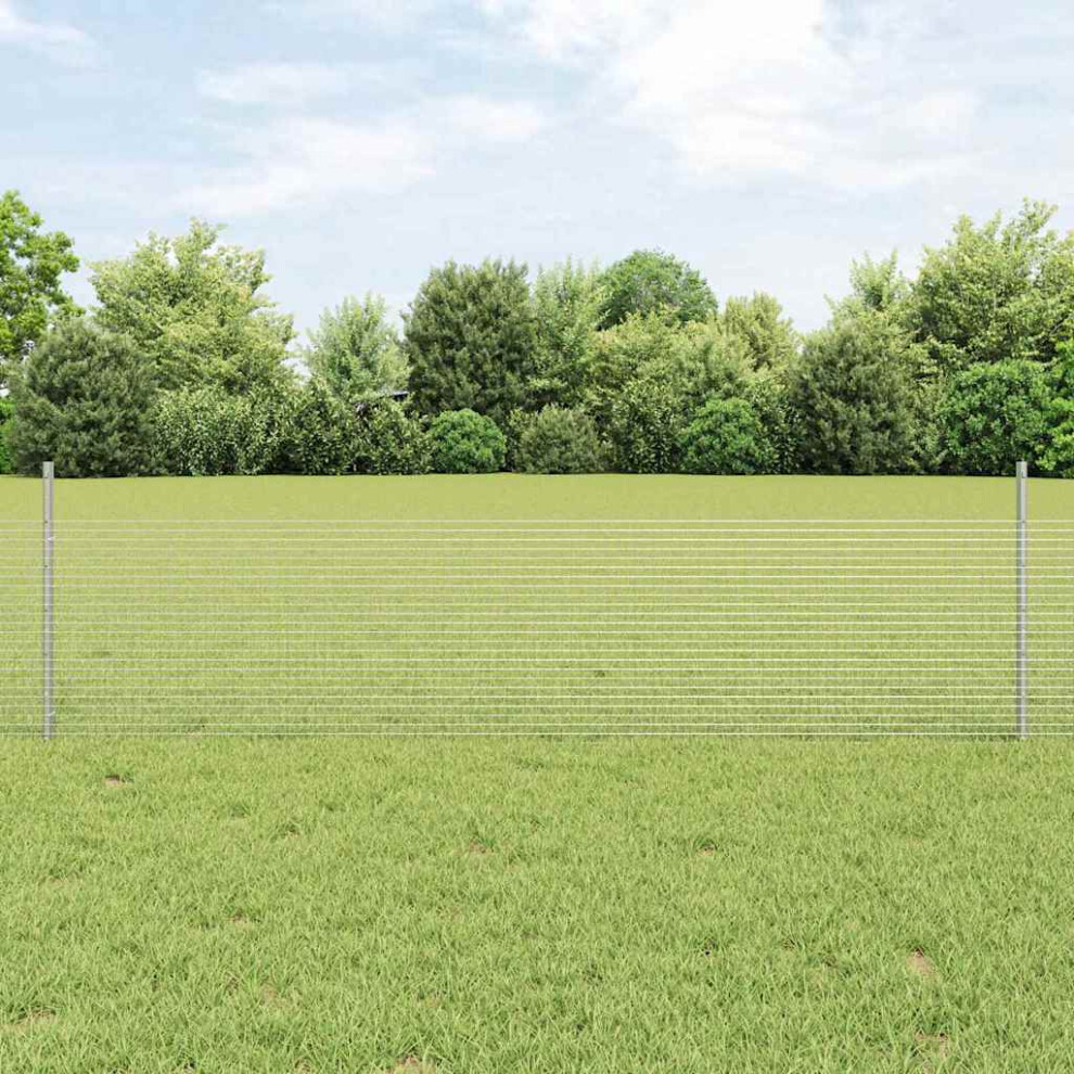 Vidaxl Welded Wire Fence With Post 10 X 0.5 M (W X H)