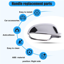 Chrome Right Side Wing Mirror Covers Compatible with MK5 B6 MK5