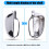 Chrome Right Side Wing Mirror Covers for  MK5  B6  MK5 6