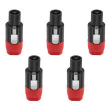 5PCS 4 Pin NL4FC Speaker Connector Plug with Twist Lock Speaker Audio Cable Adapter for NL4FX NLT4X NL2FC Accessories A