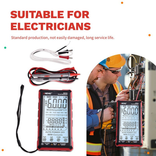 ANENG 622A Digital Multimeter Professional Digital Multimeter Testeraser Lamp Capacitance Ohm Temp Tester Electrician 2