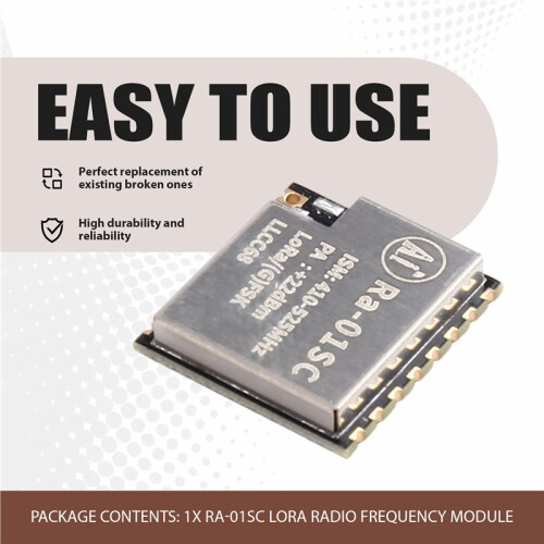 Lora Spread Spectrum Wireless Transmit Module Ra-01SC LoRa Radio Frequency Module 410-525MHz Ultra-Low Power 1