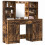 VidaXL vidaXL Dressing Table Set with Drawer 3 pcs Smoked Oak Engineered Wood 5