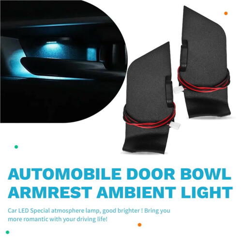 Door Bowl Armrest Atmosphere Light Interior Lights Bowl Handle Frame Light for  RAV4 2019 - 2024 Light  Light